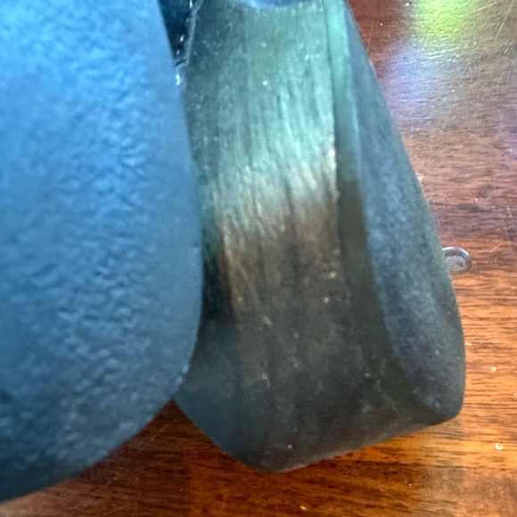 Vintage Chanel black suede mules/clogs 2004 in used condition size 39 - Picture 12 of 14